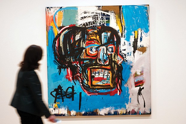 “Untitled,” a Basquiat painting from 1982, sold for $110.5 million at Sotheby’s auction on May 18.