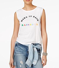 Ban.Do Cotton Make It Rain Rainbows Muscle Tank, $42