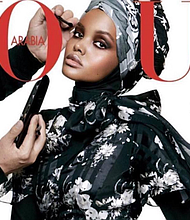 Halima Aden covers Vogue Arabia (photo via colorlines.com)