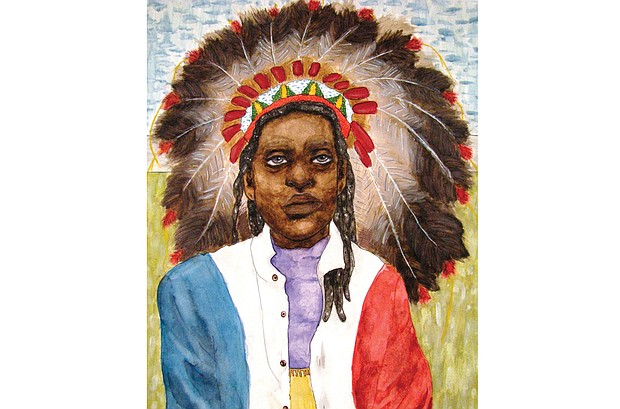 Jada Epps of Surry County wins the 2017 4th District Art Competition with her watercolor, “The Melting Pot … What ‘Other’ Means.”