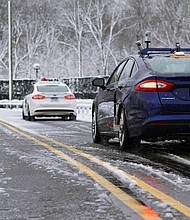 Ford's self-driving cars use 3D maps to navigate snowy roads.