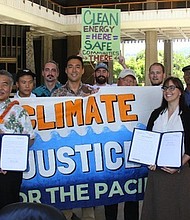 Hawaii on Tuesday, June 7, 2017 became the first state in the country with laws that implement portions of the Paris climate deal. Gov. David Ige signed two laws that aim to reduce greenhouse emissions and mitigate climate change through carbon sequestration, a process to store atmospheric carbon monoxide.