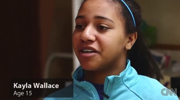 Kayla Wallace, 15, speaks with CNN about living a healthy lifestyle and always accepting her body image.