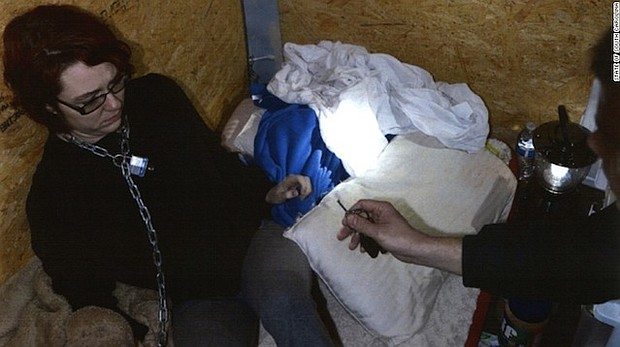 Kidnapping victim Kala Brown was chained and kept in a makeshift bedroom in a shipping container