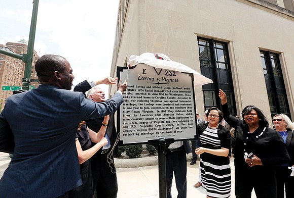 A state historical marker in Downtown now commemorates the landmark Loving v. Virginia case, which resulted in laws banning interracial ...