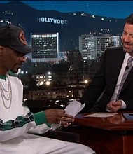 Snoop Dogg and Jimmy Kimmel (photo via youtube.com)