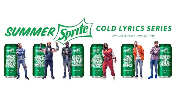 Sprite® is helping fans stay cool and refreshed this summer with the Summer Sprite™ Cold Lyrics Series™ featuring cold-inspired lyrics …