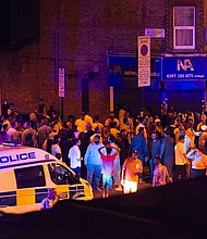 	A vehicle hit pedestrians in London and there are "a number of casualties being worked on at the scene," according to authorities.