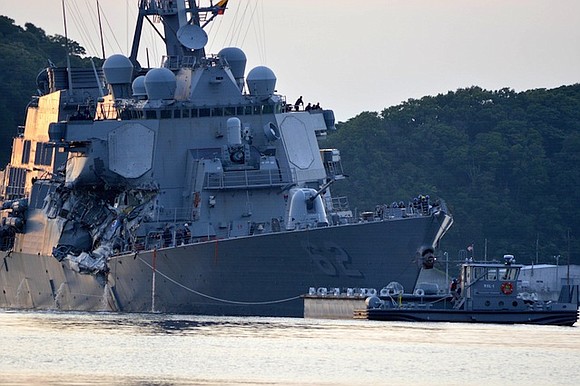 Seven missing sailors from the USS Fitzgerald were found dead in flooded berthing compartments following the warship's collision with a …