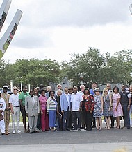 Supporters at Emancipation Park Rededication/photo by Vicky Pink