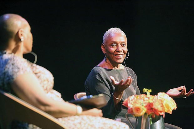 Diversity in fashion //
Former fashion model Bethann Hardison, founder of Diversity Coalition to end racism on the runway, talks about diversity in the fashion industry during a conversation with Richmond historian Dr. Lauranett Lee on June 15 at the Virginia Museum of Fine Arts. Ms. Hardison also talked about the role of designer Yves Saint Laurent in bringing awareness of the representation of people of color to the industry. The program was inspired by the museum’s exhibition, “Yves Saint Laurent: The Perfection of Style,” which continues through Aug. 27.