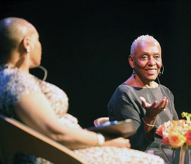 Diversity in fashion //
Former fashion model Bethann Hardison, founder of Diversity Coalition to end racism on the runway, talks about diversity in the fashion industry during a conversation with Richmond historian Dr. Lauranett Lee on June 15 at the Virginia Museum of Fine Arts. Ms. Hardison also talked about the role of designer Yves Saint Laurent in bringing awareness of the representation of people of color to the industry. The program was inspired by the museum’s exhibition, “Yves Saint Laurent: The Perfection of Style,” which continues through Aug. 27.