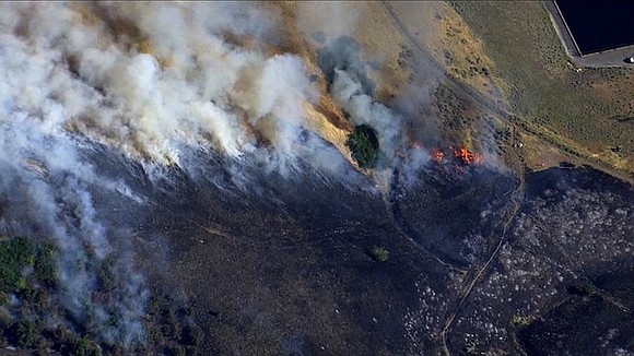 A fire sparked by a traffic collision in California's Placerita Canyon is the latest blaze to hit the West amid …