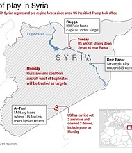 When the Syrian air force bombed SDF positions Sunday, the US came to the aid of its partners on the ground. The Pentagon said the action was "in accordance with rules of engagement and in collective self-defense of coalition partnered forces," but that was not the view in Moscow. Russia announced Monday that for the second time this year it was suspending its military cooperation agreement with the United States in Syria