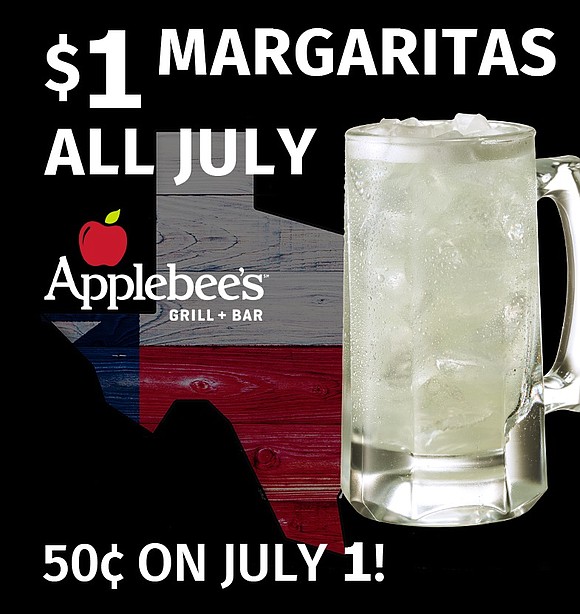 As the saying goes: Everything is Bigger in Texas; yet in July, the price of a margarita at participating Applebee’s …