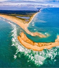 Chad Koczera captured this shot of the island via drone.
