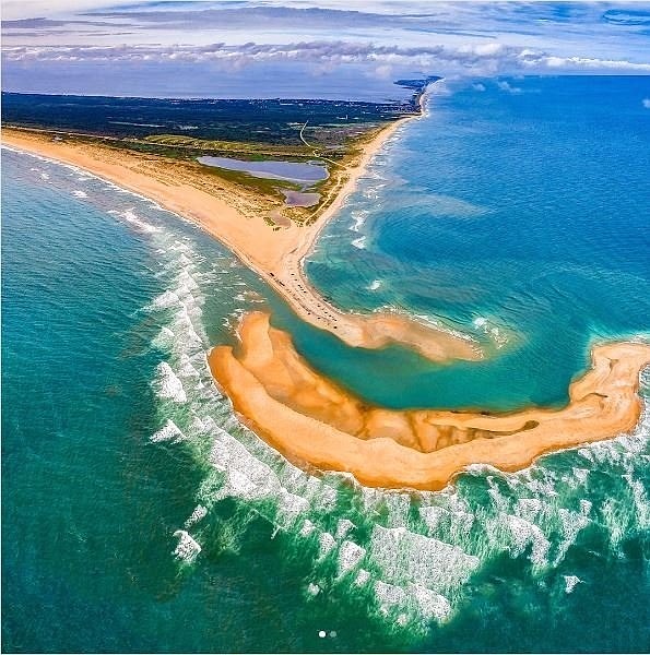 Chad Koczera captured this shot of the island via drone.