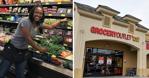 Entrepreneur Kia Patterson in her Grocery Outlet franchise
