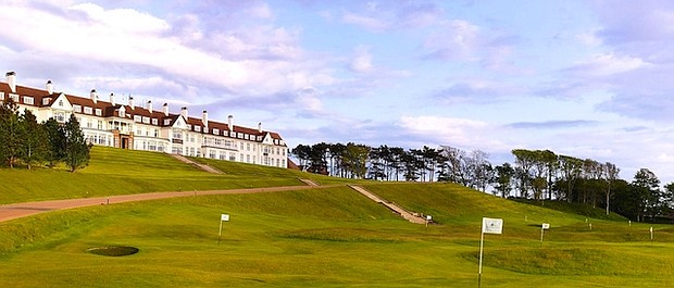 While his father runs the US, Donald Trump's son Eric has been busy launching the new "King Robert the Bruce" golf course at the Trump Turnberry resort in Scotland.