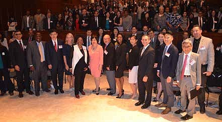 Attendees and speakers gather for a group photo during the 2017 National AAPI Business
Summit held at the U.S. Department of Commerce in Washington, D.C. The event was
hosted by the Minority Business Development Agency (MBDA) and the National Asian/
Pacific Islander American Chamber of Commerce and Entrepreneurship (National ACE).