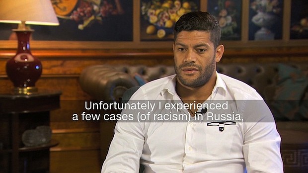 Two years on from saying he encountered racism in "almost every game," former Zenit St. Petersburg striker Hulk says the issue is no longer a problem in Russia.