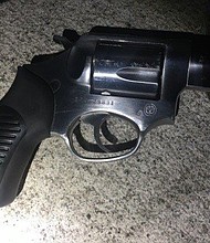 NYPD shared this photograph of the recovered firearm possessed by the suspect in the Wednesday, July 5, 2017 morning shooting of 12-year NYPD veteran police officer Miosotis Familia, 48. The deceased suspect has been identified as Alexander Bonds, 34, of New York, NY, according to a statement from NYPD.