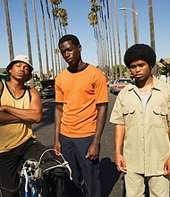 	Malcolm Mays, Damson Idris and Isaiah John in 'Snowfall.