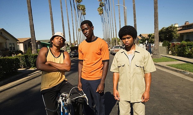 Malcolm Mays, Damson Idris and Isaiah John in 'Snowfall.