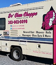 DeJuan Burns is the founder of the first mobile hair salon in the DMV