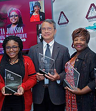 (l-r) Marcia Johnson, Natasha Malone, Joseph Do, Deborah Davis, Georgia Provost
