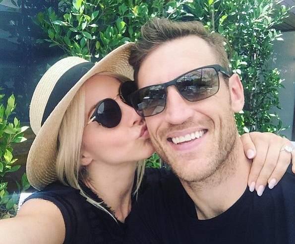 Former "Dancing With the Stars" pro-turned-judge Julianne Hough tied the knot with hockey player Brooks Laich on Saturday, July 8, 2017.