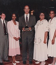 A picture from the 1993 LaSalle D. Leffall Awards Banquet at the 4th Biennial Symposium on Minorities, the Medically Underserved & Cancer.