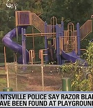 razor blades found in park