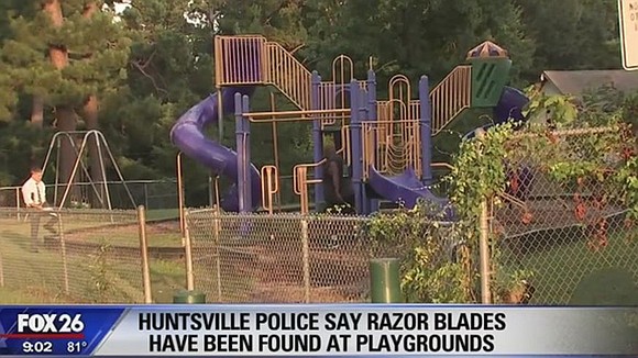 Authorities in southeast Texas have launched an investigation after city workers found razor blades embedded in playground equipment at two …