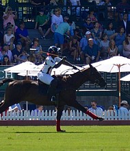 Shariah Harris just became the first black woman to play high-goal polo, the top tier of U.S. polo. (Photo credit: KERRY MCCANN)