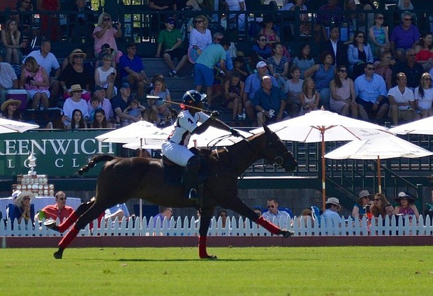 Shariah Harris just became the first black woman to play high-goal polo, the top tier of U.S. polo. (Photo credit: KERRY MCCANN)