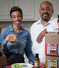 Chevalo and Monique Wilsondebriano, founders of Charleston Gourmet Burger Company
