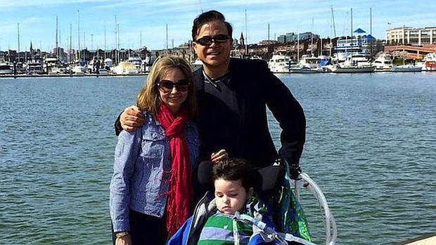 	An American father, Arthur Estopinan, spoke about his son's experimental treatment. Arturo has a form of the rare mitochondrial condition that British baby Charlie Gard has