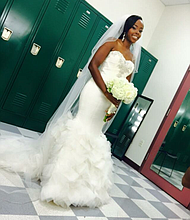 Allyson Jackson on her wedding day 