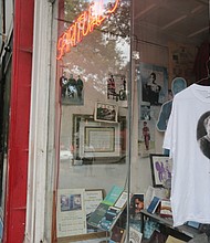 7. A special T-shirt marking the day hangs in the window at Barky’s Spiritual Store at 18 E. Broad St.