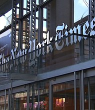 The New York Times says Fox News hasn't addressed what the Times called its "sheer hypocrisy" after the network aired a report suggesting the paper had inadvertently helped ISIS' leader.