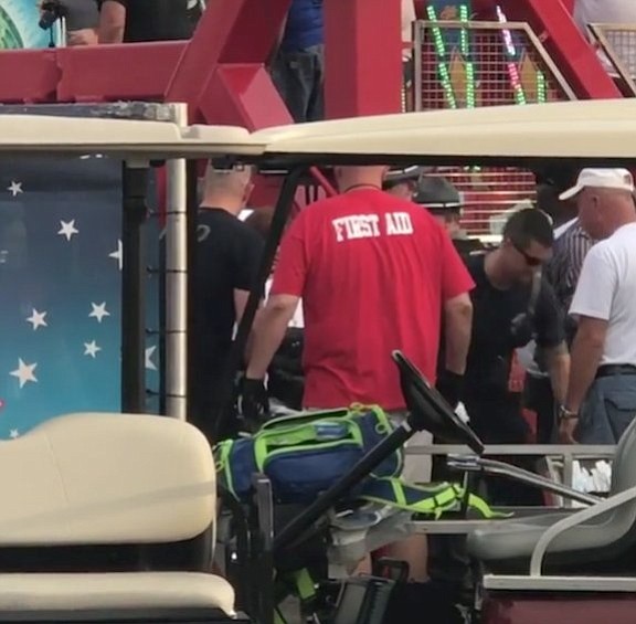 EMS on the scene at the Ohio State fair after a ride malfunctioned.

