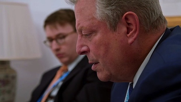 The assist surely wasn't intentional, but Donald Trump has provided Al Gore with a heck of an ending for "An Inconvenient Sequel: Truth to Power," adding a sense of urgency to this dutiful follow-up to the documentary that officially wedded Gore, Hollywood and environmental activism, "An Inconvenient Truth."