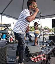 Church Hill jam //
Mighty Joshua and the Zion #5, left, get the crowd moving at Jammin’ in July last Friday at the Bon Secours Sarah Garland Jones Center, 2600 Nine Mile Road, in Church Hill. 