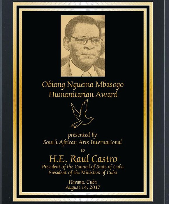 South African Arts International, Ltd, founded in 1994, is proud to announce that the inaugural Obiang Nguema Mbasogo Humanitarian Award …