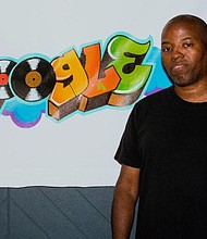 Cey Adams with his Doodle sketch