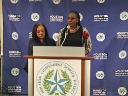 Houston ISD Trustees Wanda Adams (Board President) and Rhonda Skillern-Jones