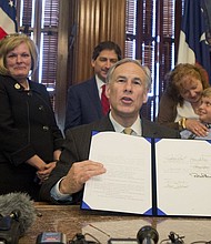 Gov. Greg Abbott  via texastribune.org