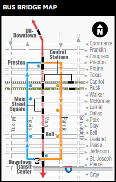 METRORail Work Prompts Bus Shuttles Updated | Houston Style Magazine ...