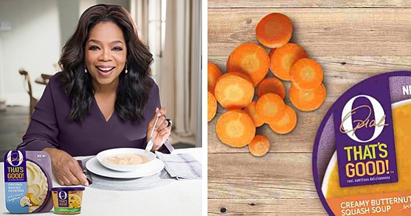 Oprah Winfrey, New Line of "Heat and Eat" Soups, O That's Good